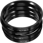 ETHZZLE 4pcs Hub Centric Rings for Vehicle Wheel Alignment Durable Plastic Hub Bore Adapters to Reduce Vibration Enhance Ride Comfort Easy to Install Lightweight Design