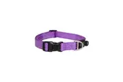 Rogz Purple Large 20mm Wide x 34cm to 56cm Classic Utility Collar for Dogs & Puppies