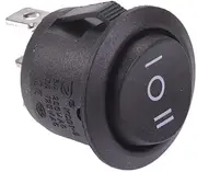 (On)-Off-(On) Momentary Round Rocker Switch SPDT 3 Position Momentary Switch Automotive Car Vehicle DIY