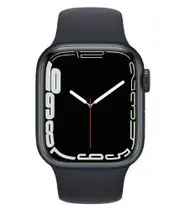 Apple Watch Series 7 - 32GB - Midnight-Aluminum-Sport Band-Midnight - GPS - 45mm - Midnight - Aluminum - Midnight - Sport Band - Rubber - Refurbished (Acceptable Condition)