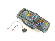 NEW: Traxxas 1/16 Summit Rock N' Roll Multicolored Crawler Body w/ Cage & Lights