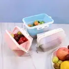 Foldable Food Storage Bags Silicone Fresh Wrap Bag Sealed Vegetable Containers