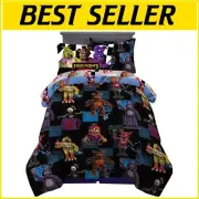 Kids Bedding Set Twin – Five Nights At Freddy's Super Soft & Easy Care 5 Pieces