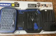 KOBALT 856840 73 Piece Master Hobbyists Tool Set Bend New
