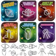24 Pack Valentines Day Cards With Metal Brain Teaser Puzzles, Valentines Card...