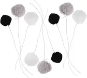 Toyvian 9pcs Plush Balls for Indoor Cats Interactive Kitten Chasing Safe Durable DIY Cat Tree Accessories for Enhanced Play and Climbing Fun