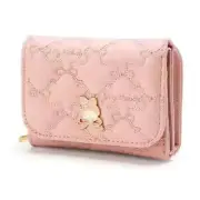 my melody pink wallet purse cards handbag money bag fold purses notecase
