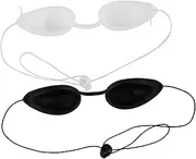 2pcs Protection Goggles for Tanning Safe Eye Mask with Shading Effect Comfortable Protection Against Light Exposure for Skin Care and Sun Bathing
