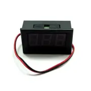 DC Two Wire Digital LED Voltmeter 0.56" Panel Voltage Meter Yellow 5-30V