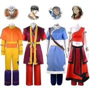 Descendinga-vatar Cos Costume The Last Airbender Zukkatara Bumianang Cosplay Costume Y Katara Red Full Set M