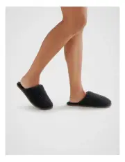 [Fine Day] Cloud Adult Sheepskin Slippers in Coal