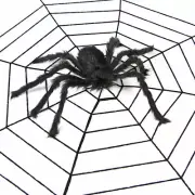 LARGE STRETCHY SPIDER WEB COBWEB, SCARY HAUNTED HOUSE HALLOWEEN PARTY DECORATION