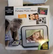 NEW The Sharper Image USB 2.0 Rechargeable Portable Photo Album Box opened by me