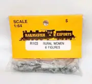 Railmaster Exports S Scale 1:64 #R103 Rural Women Die Cast Figures Qty.6 NIP