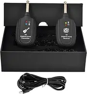 Wireless Guitar System - 4 Channels Guitar Transmitter Receiver 2.4GHz - Guitar Bass Electric Instruments Transmission System with Built-in Rechargeable Lithium
