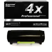 4x Pro Toner Replaces Lexmark 51B2000 Ms 317 Dn MS317n XXL Per 2.500 Sides
