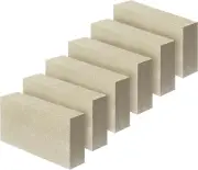 Fire Bricks, Size 9″ X 4-1/2″ X 2-1/2″, 6-Pack, Light Weight Insulating Fire Bri