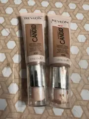 Revlon Photoready Candid Natural Finish Foundation #430 Honey Beige Lot Of 2