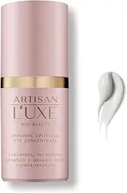 Artisan L'uxe Dynamic Uplifting Eye Cream with Collagen Peptides, Hyaluronic Acid, Organic Citric Acid to Lighten Dark Circles, Reduce Under Eye Bags, Puffiness, Fine Lines and Wrinkles, 15ml