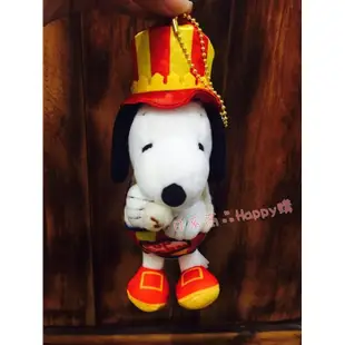 【現貨】日本 環球影城 15週年 爆米花史努比(站姿) SNOOPY 紀念 娃娃 吊飾