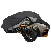 Black/Charcoal, Full-Cover for Can-Am Spyder F3, F3-S, F3-T Models (No Trunk) |