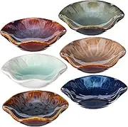 IMIKEYA 6pcs Small Serving Bowls: Multipurpose Side Dish Bowl - Seasoning Soy Dipping Sauce Dishes - Mini Appetizer Plates for Condiment