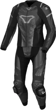 Macna Tronniq perforated Ladies Two Piece Motorcycle Leather Suit, black, Size 44 for Women
