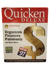 Quicken Deluxe Macintosh Organizes Finances Painlessly for 97 CD-ROM Mac`OS NEW