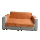 Reversible Sofa Slipcover/Couch Cover/Durable Non Slip Loveseat Orange