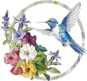 [WeiLaiKeQi] Hummingbird Wall Art Metal Creative Collection Vivid Hanging Artwork Ornament for Holidays Entryway Garden Bedroom Garden