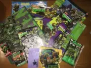 Huge Ninja Turtle Lot Claire’s Mood Necklace Glow Art Bag Journal Diary Jewelry