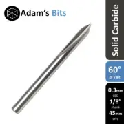 60 deg 0.3mm tip 6mm shank 2 flute V-bit engraving end mill CNC router