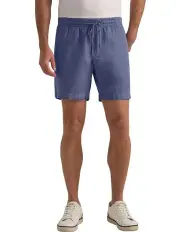 [MJ Bale] Bilgola Linen Short in Airforce Blue