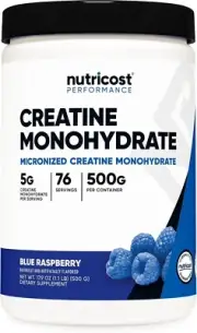 Creatine Monohydrate 500 Gram Blue Raspberry