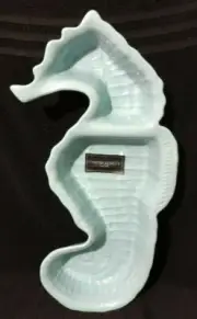 NEW Coastal Collection Cynthia Rowley Melamine SeaHorse Split Bowl
