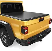 YITAMOTOR Soft Tri-fold Truck Bed Tonneau Cover Compatible with 2020 2021 2022 2023 2024 2025 Jeep Gladiator JT w/or w/o Trail Rail System