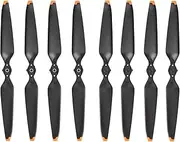 Mavic 3 Propellers Replacement, 8Pcs 9453F Low-Noise Quick-Release Propellers Compatible with DJI Mavic 3 / Mavic 3 Cine Drone (Black, Orange Tip)