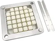 TUNTROL 1/2" Replacement Chopper Blade, 440C Stainless Steel Interchangeable Blade & Pusher Block Set for Commercial Vegetable Dicer Fruit Cutter