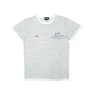 【A-KAY0】RIPNDIP PEEKING NERMAL STRIPE TEE 白【RND1620WH】