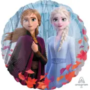 Frozen 2 Satin Foil Balloon 45cm Approx Anna Elsa