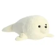 Aurora - Large White Super Flopsie - 30" Baby Harp Seal - Stuffed Animal