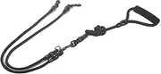 Pet Dog Leash Nylon Rope Double Dual Two Heads Dogs Leash 2 Way Coupler Walk Two Dogs Collars Harness Leads Dog Leashes(Black)