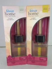 Two Febreze Home Collection Scented Reed Diffuser Cranberry Pear Oil & Reeds