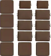 14 Pcs Outdoor Cushion Slipcovers All-Weather Patio Cushion Covers, Replacement Waterproof with Zipper for Patio Furniture, Sectional Couch 3 Sizes, Covers Only