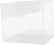WOONEKY Transparent Fish Tank Desktop Aquarium for Fish Plants Turtles Creative Design for Home Office Mall Versatile Decorative Water Bowl Unique Habitat