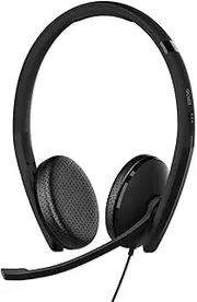EPOS I SENNHEISER C10 USB Headset with Microphone | Wired Headphones with Simple and Flexible USB C Connection and EPOS BrainAdapt™ Technology