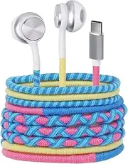 [URIZONS] USB C Type C Headphones - Hi-Fi Stereo with Microphone for Google Pixel 5 4 3 2 XL for Huawei P40 P30 P20 Pro Mate for Samsung Galaxy S20 S21 OnePlus