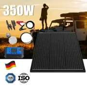 12V 350W Solar Panel Kit Mono Home Boat Caravan Camping Charging 30A Controller