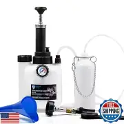SMOTIVEPRO 3L Manual Brake Bleeder Fluid Pump, One Man Professional Brake Ble