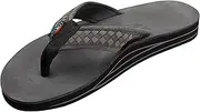 [Rainbow Sandals] Mens The Bentley Luxury Leather - Double Layer Arch Hand Woven Strap